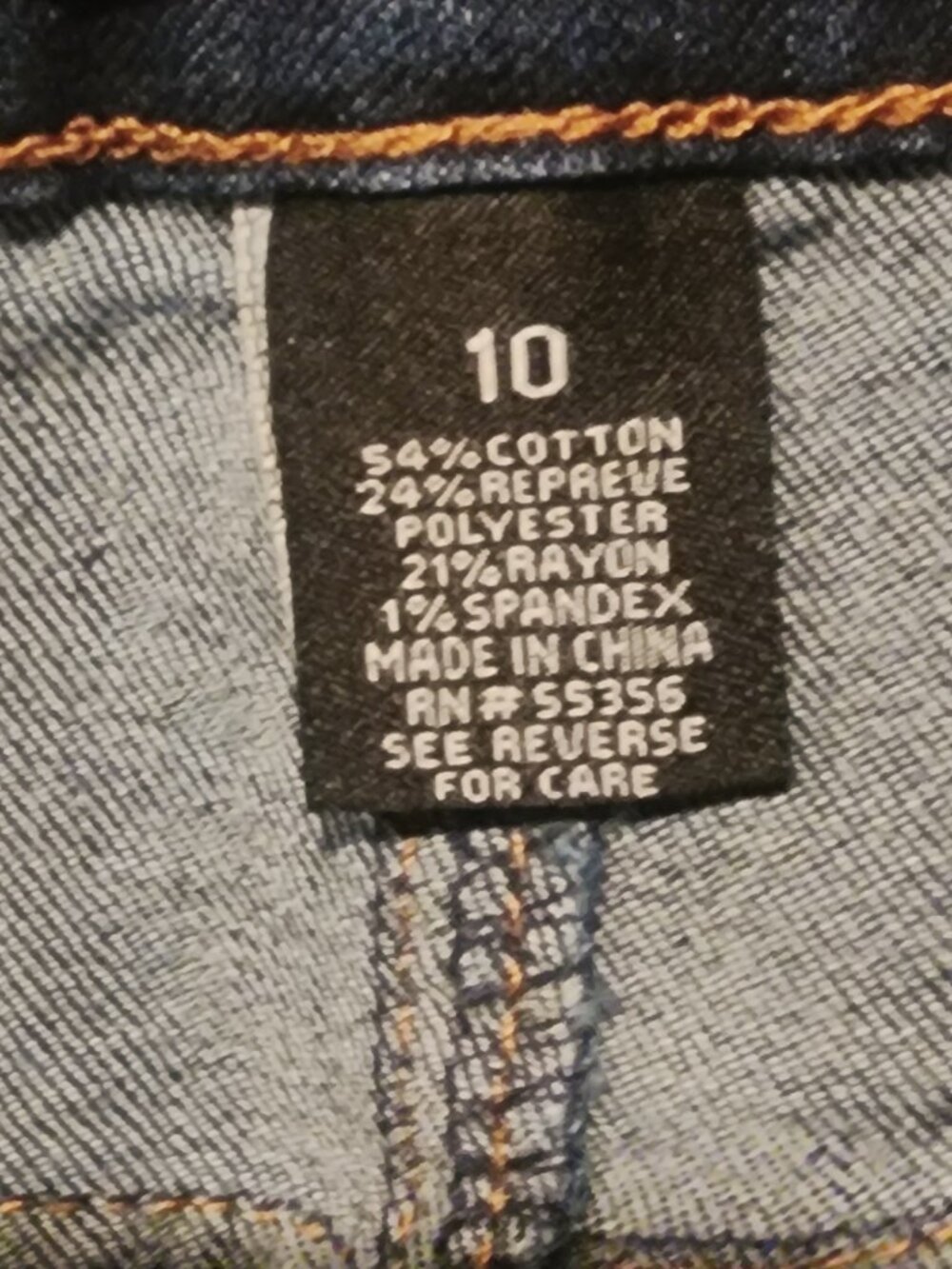 d.jeans Dark Denim Jean Skirt Size 10 - Picture 3 of 3